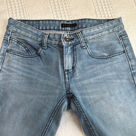 Blue Skinny Jeans with Contrast Stitching - Picture 2 of 7